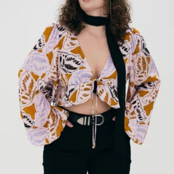 For Love & Lemons Esmeralda Crop Top - Picture 4 of 12